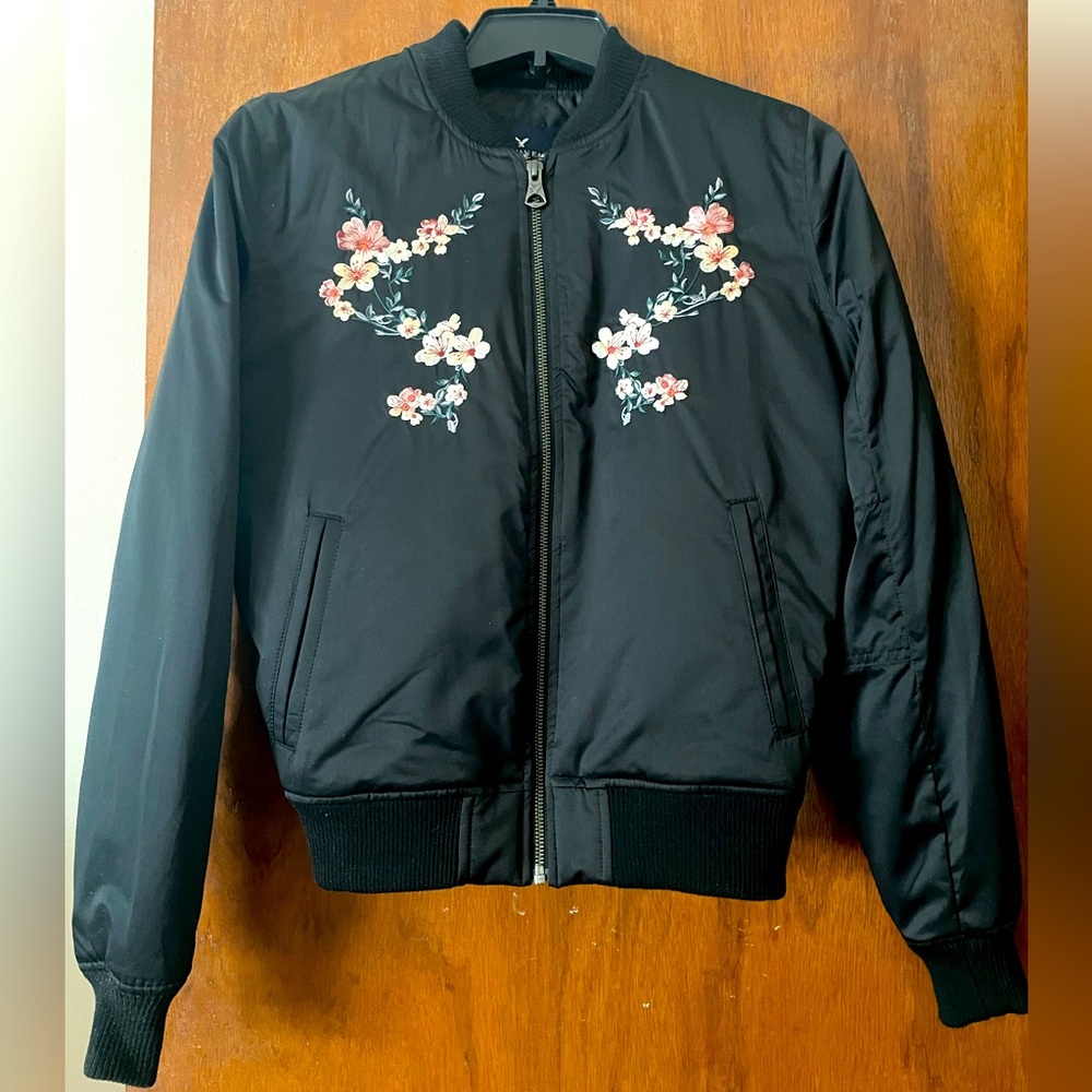 American Eagle coat with embroidery